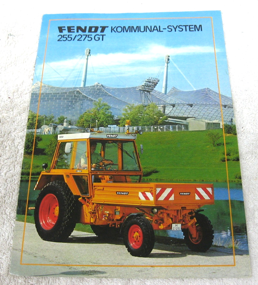 VINTAGE 1978 FENDT KOMMUNAL -SYSTEM 255 275GT TRACTOR BROCHURE ORIGINAL