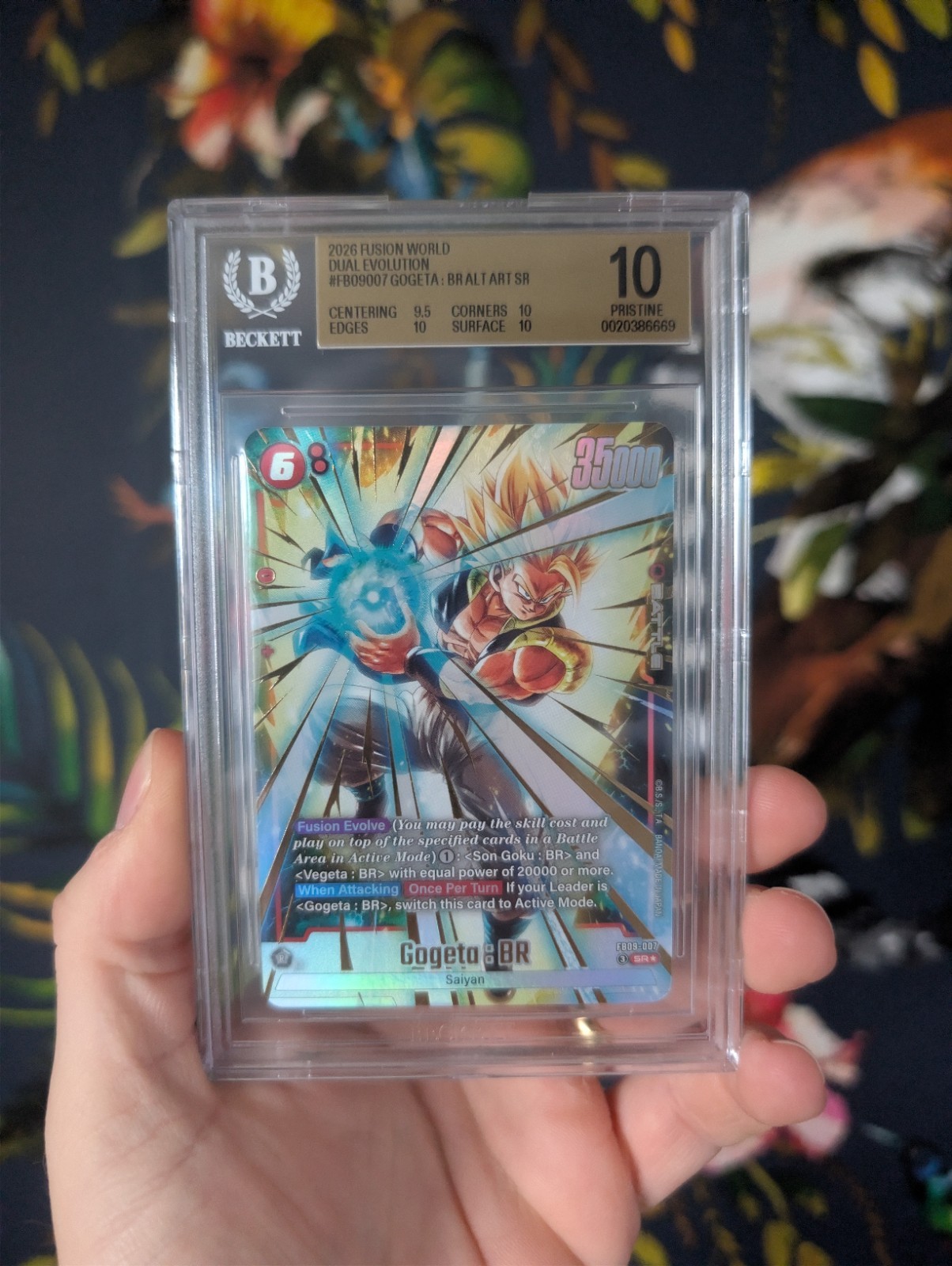 BGS 10 Gogeta : BR Alt Art FB09-007 SR Dragonball Fusion World