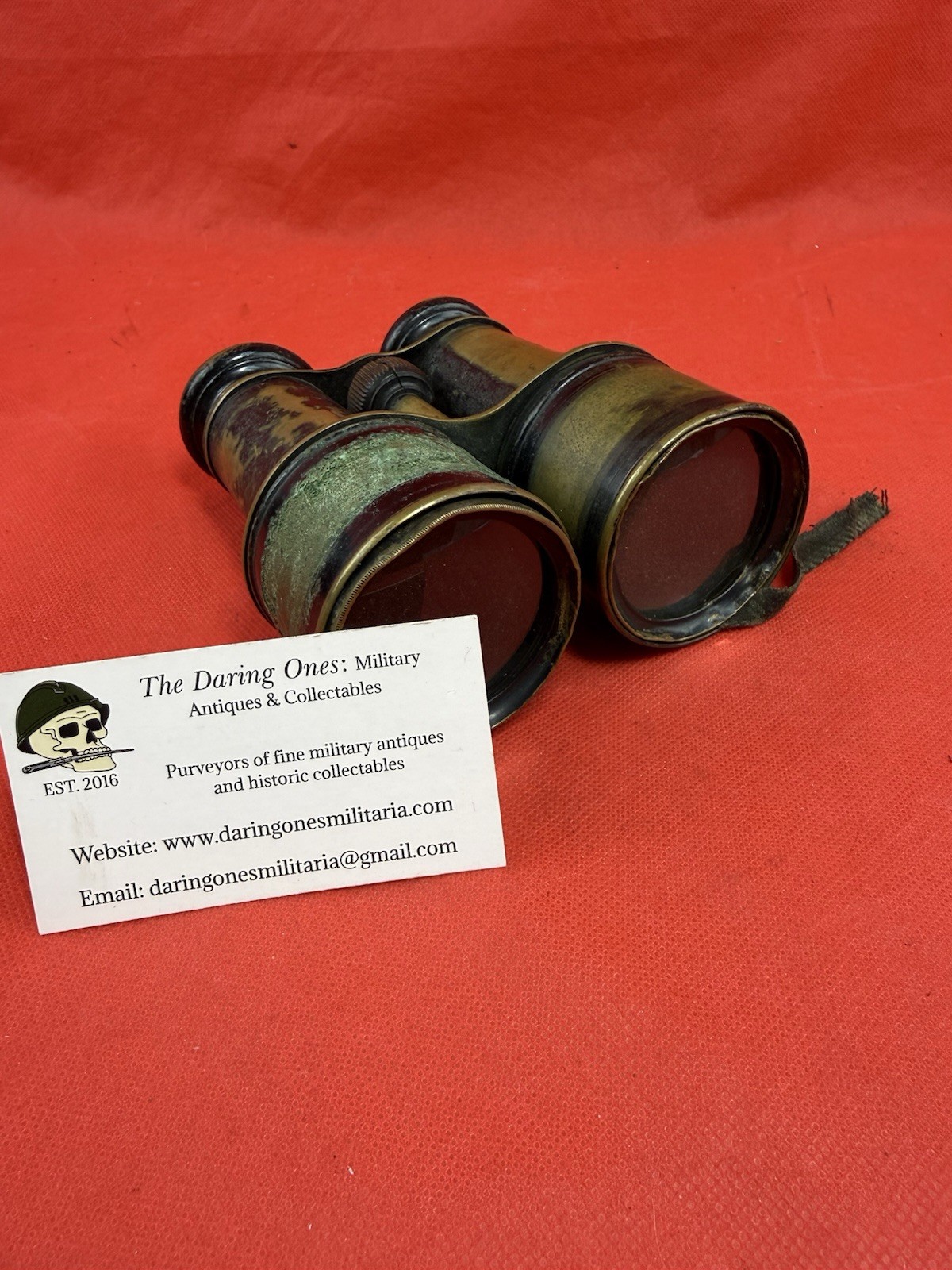 Original 1880’s Large Pair Of U.S. Military Officers Binoculars