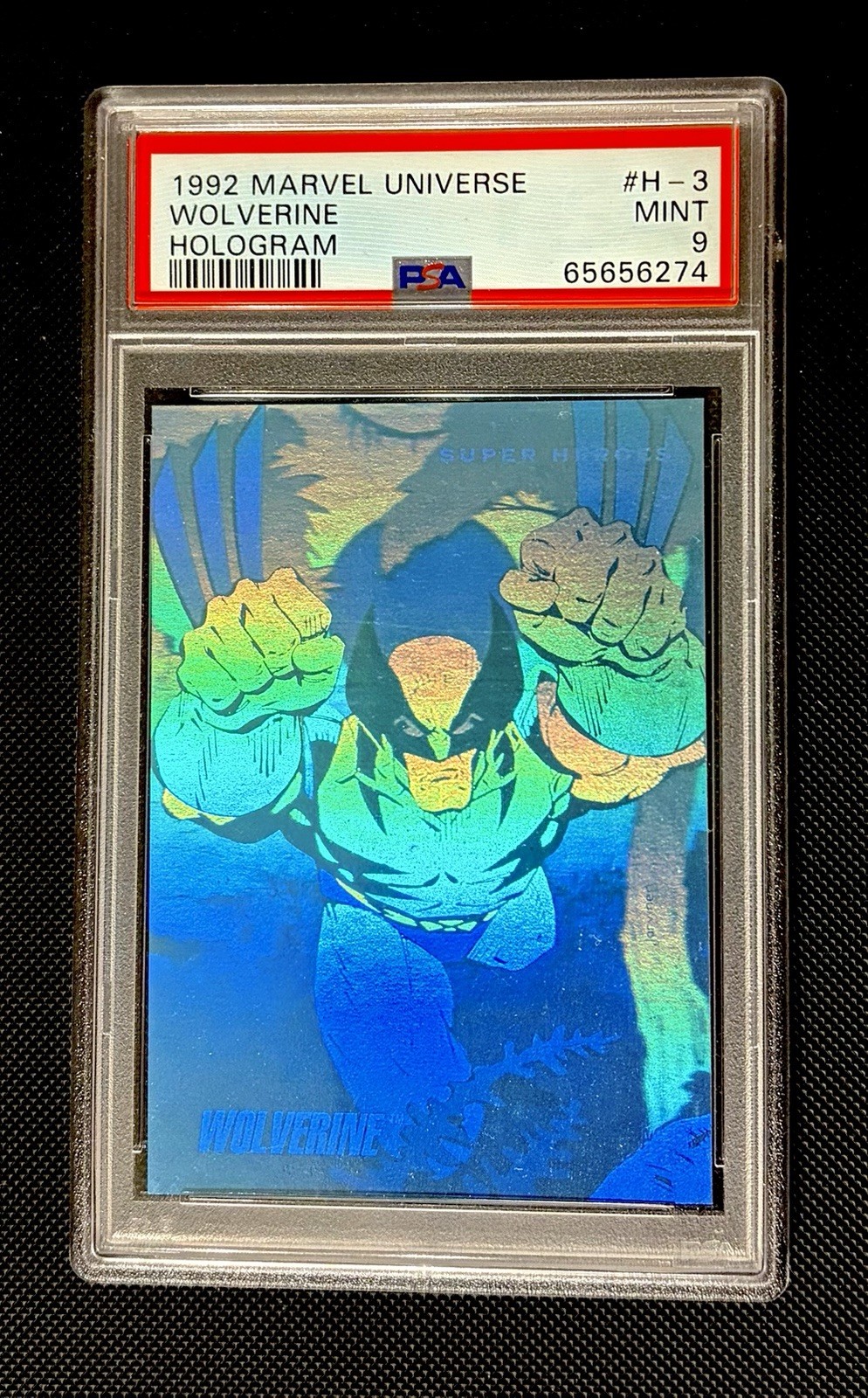 1992 Marvel Universe III Hologram #H-3 Wolverine PSA 9 MINT