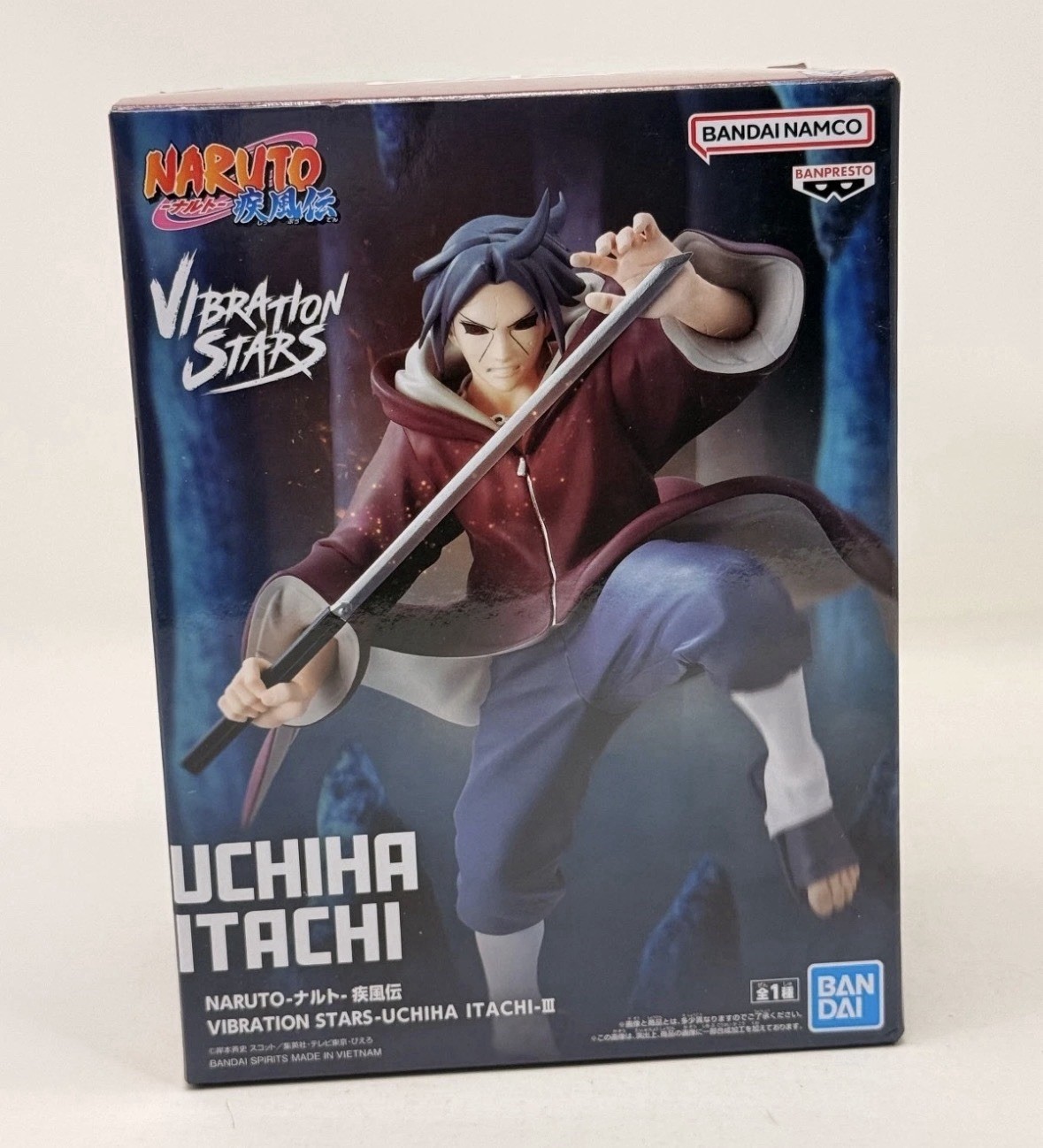 Banpresto Naruto Shippuden Vibration Stars Uchiha Itachi Figure New - US Seller