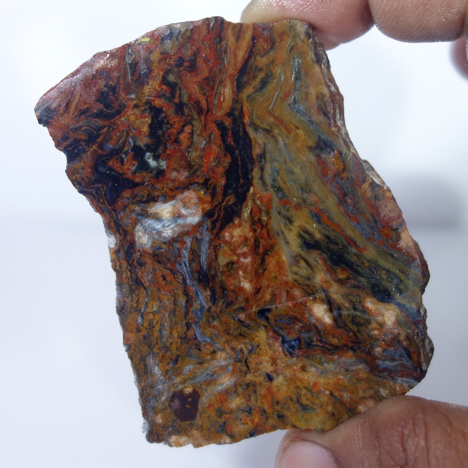 Pietersite Rough, Slab, Cabbing Rough, Lapidary, Gemstone, Red, Golen,#U501