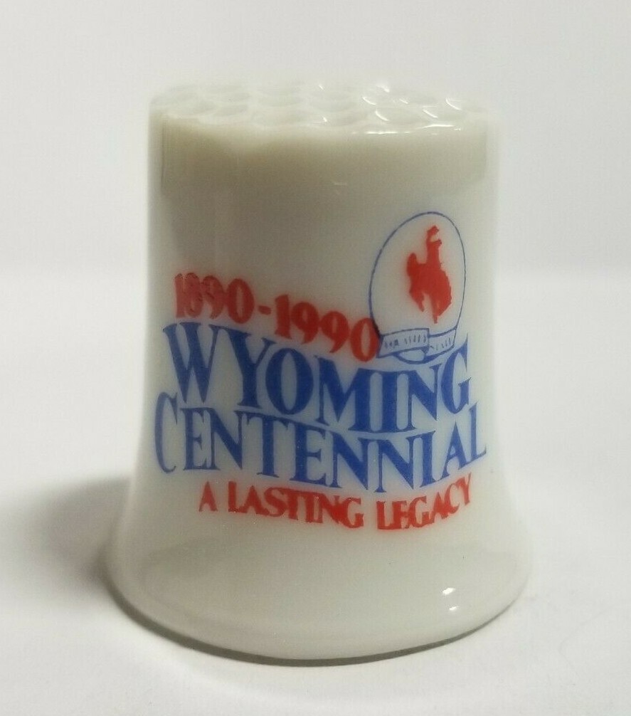 Vintage Porcelain 1890-1990 Wyoming Centennial \