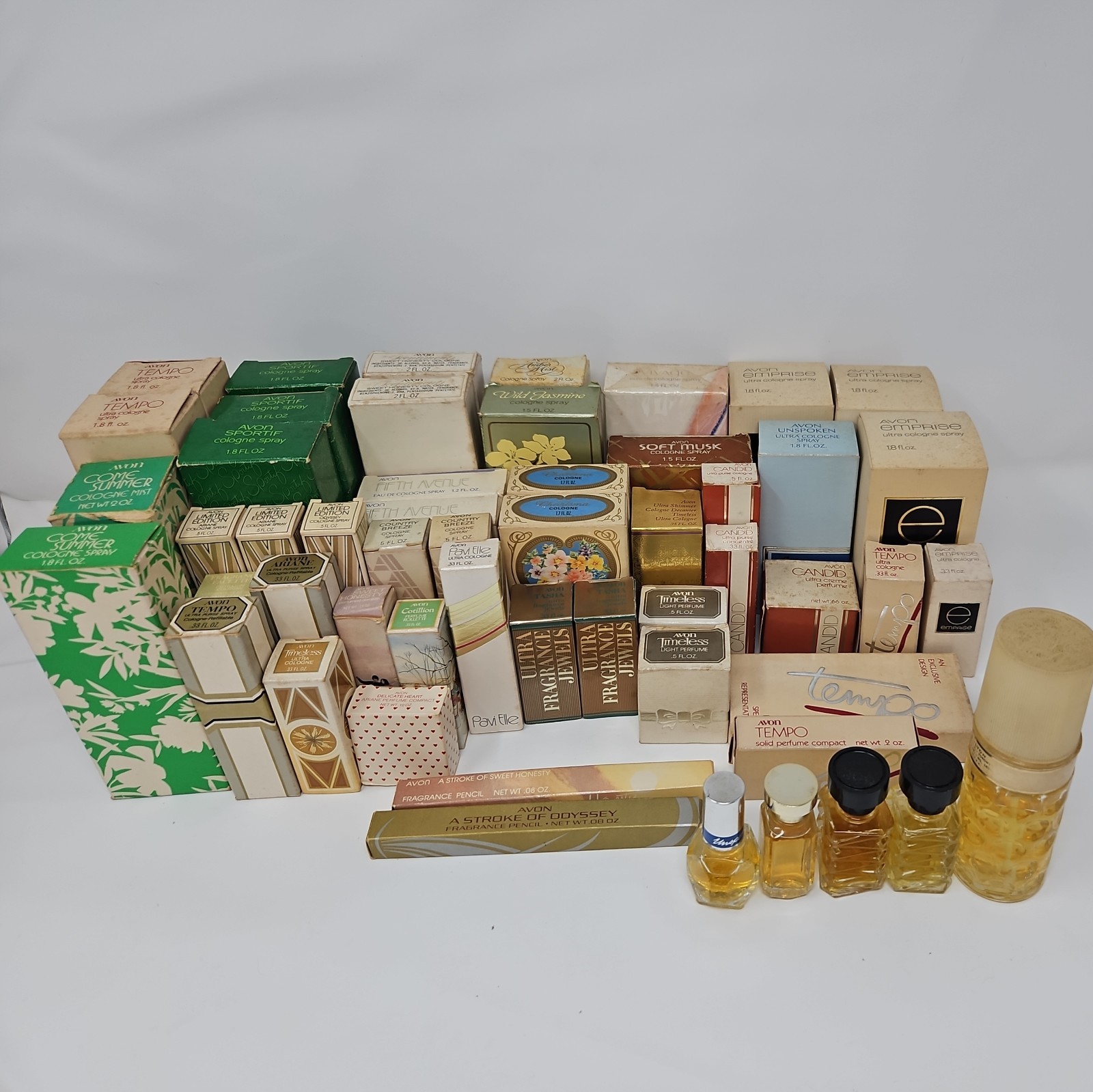 HUGE LOT of Vintage Avon Full Perfume/Cologne w/ Original Boxes - NOS 1970s&80s