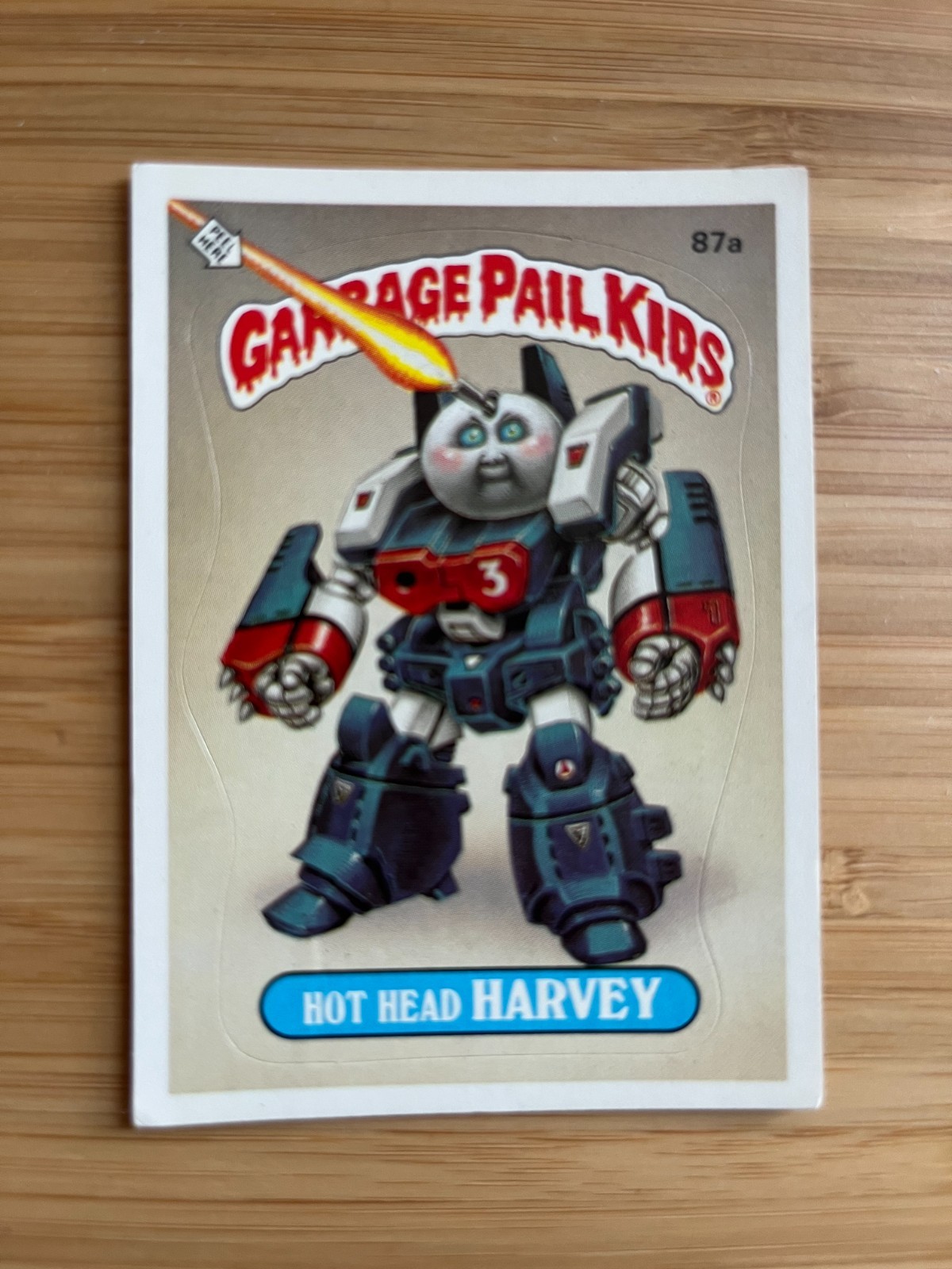 RARE Hot Head Harvey Garbage Pail Kids 87a Excellent Condition