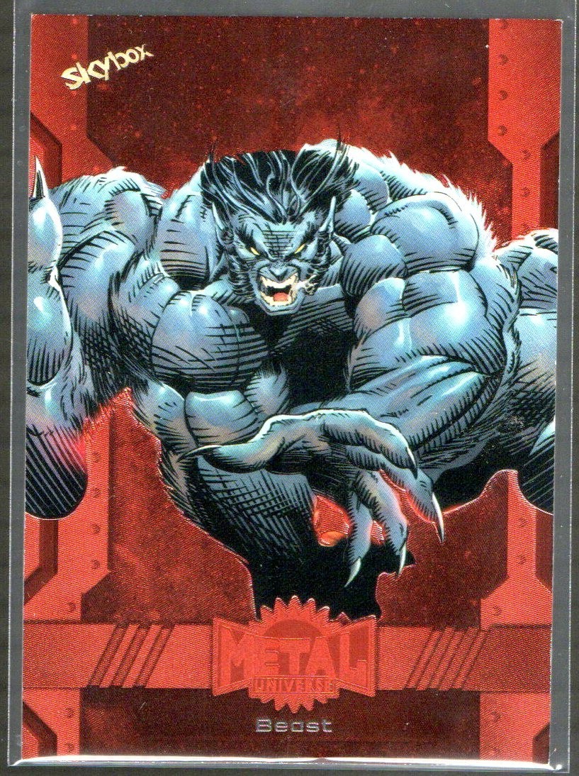 2023 Skybox Marvel Metal Universe Avengers Beast 02/25 Orange #176