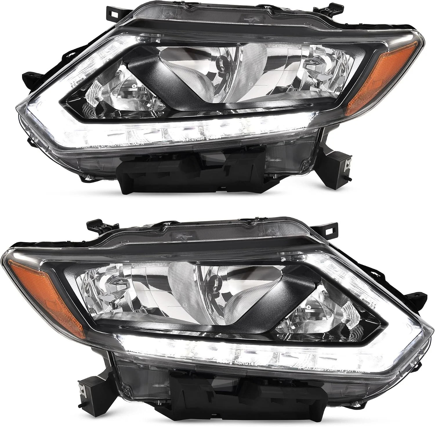 AUTOSAVER88 LED DRL Headlight Compatible with 2014-2016 Nissan Rogue