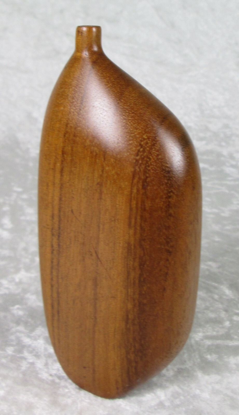 Kayama Modern Japanese Turned Wood Weed Vase Pot MCM 6 inch Tall Signed  柑山