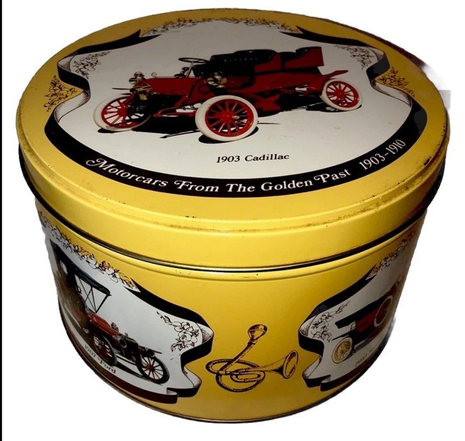 Fun Motorcars Antique Cars The Golden Past 1903-1910 Tin Box Deep 