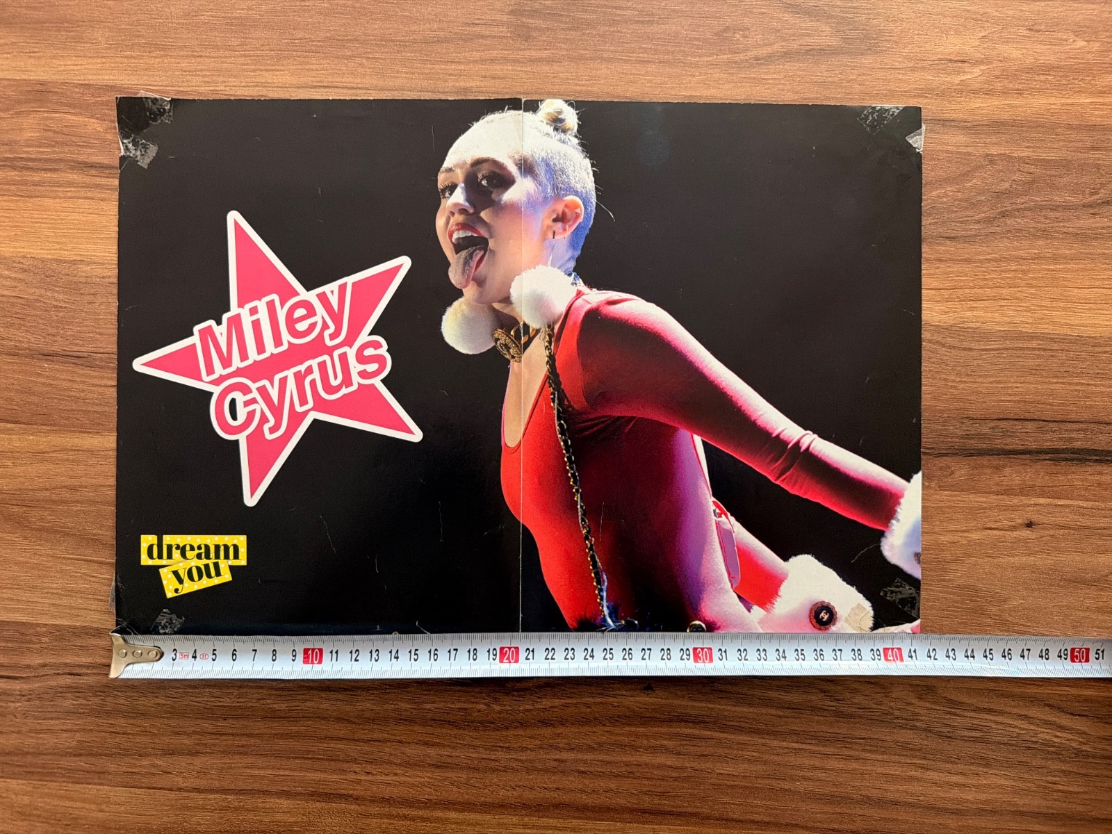 Miley Cyrus Katy Perry Double Sided Magazine Poster Rare Pop Music Collectible