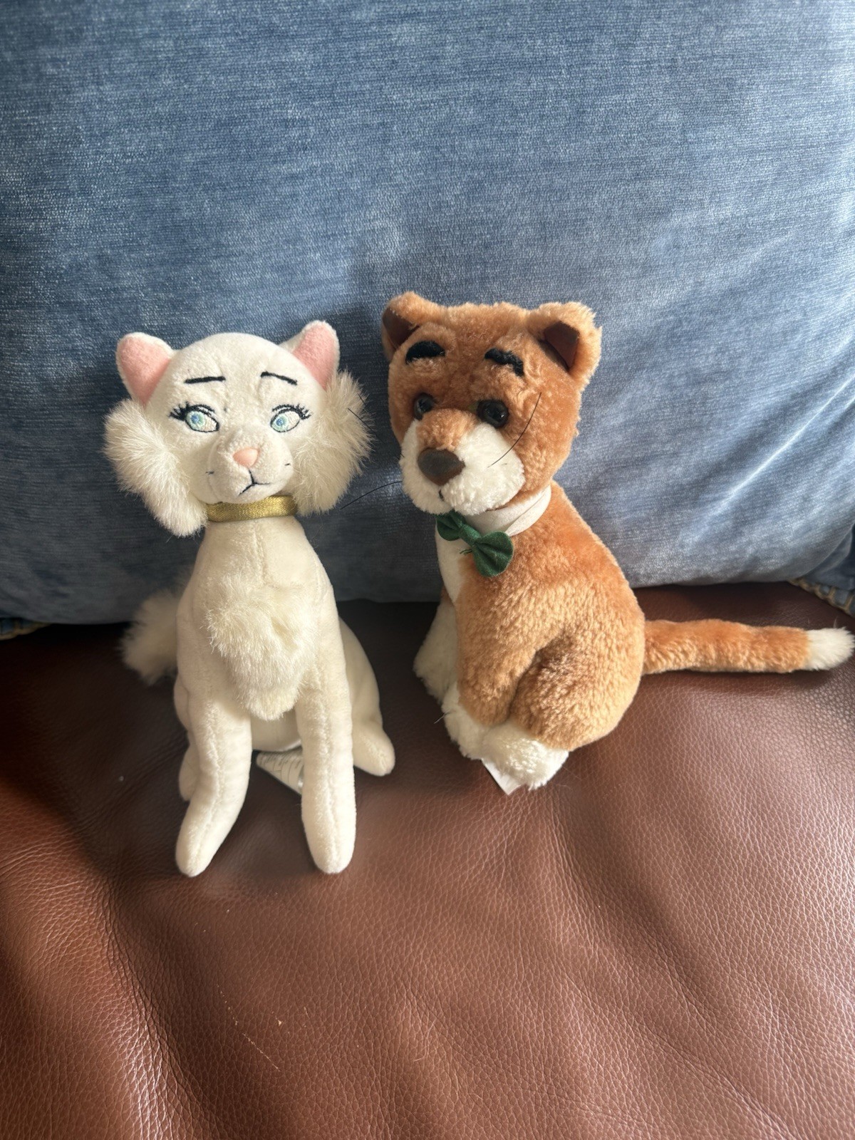 RARE Vintage Aristocats Disney Duchess and Thomas O’Malley Small Plush