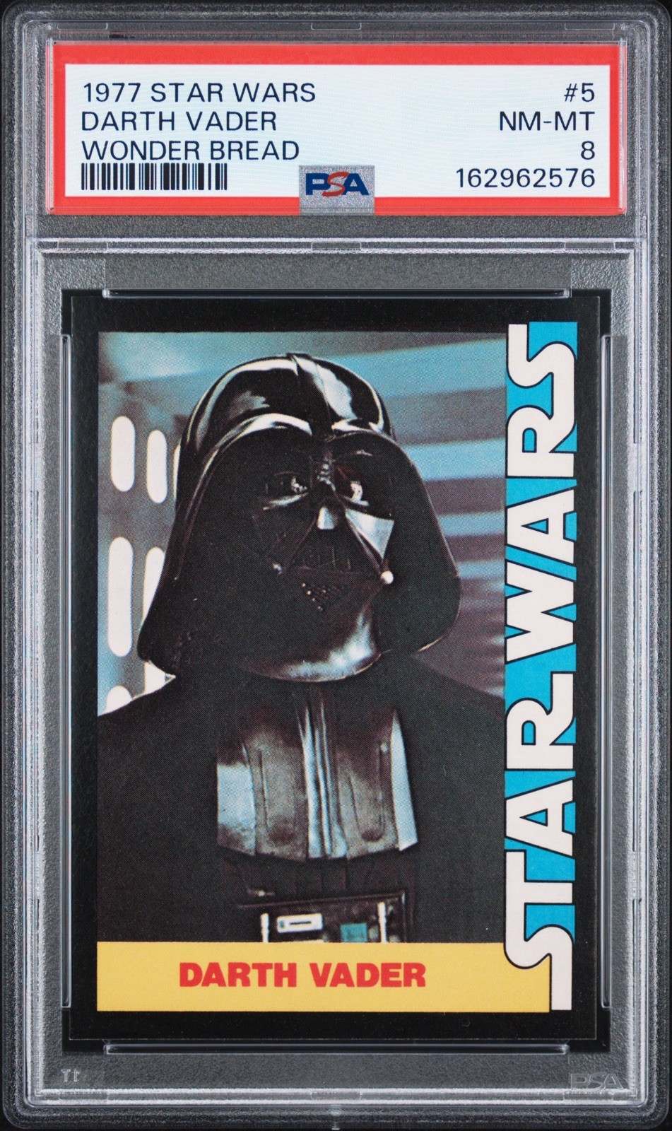 1977 Wonder Bread Star Wars PSA 8, Darth Vader #5