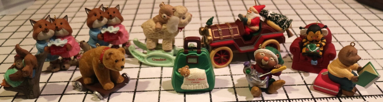 Vtg 1990s Hallmark Keepsake Ornaments Lot of 10 Pcs No Box