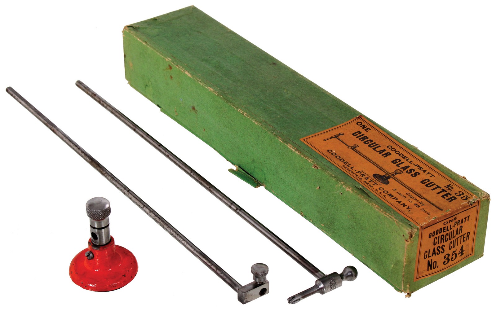 Goodell-Pratt Circular Glass Cutter, No. 354 - Twelve Inch Beam - Unused in Box