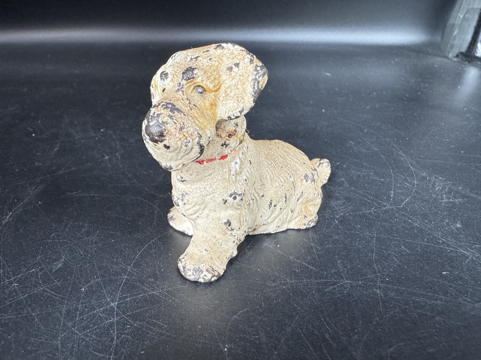Antique Hubley Sealyham Terrier Cast Iron Dog Paperweight Figurine