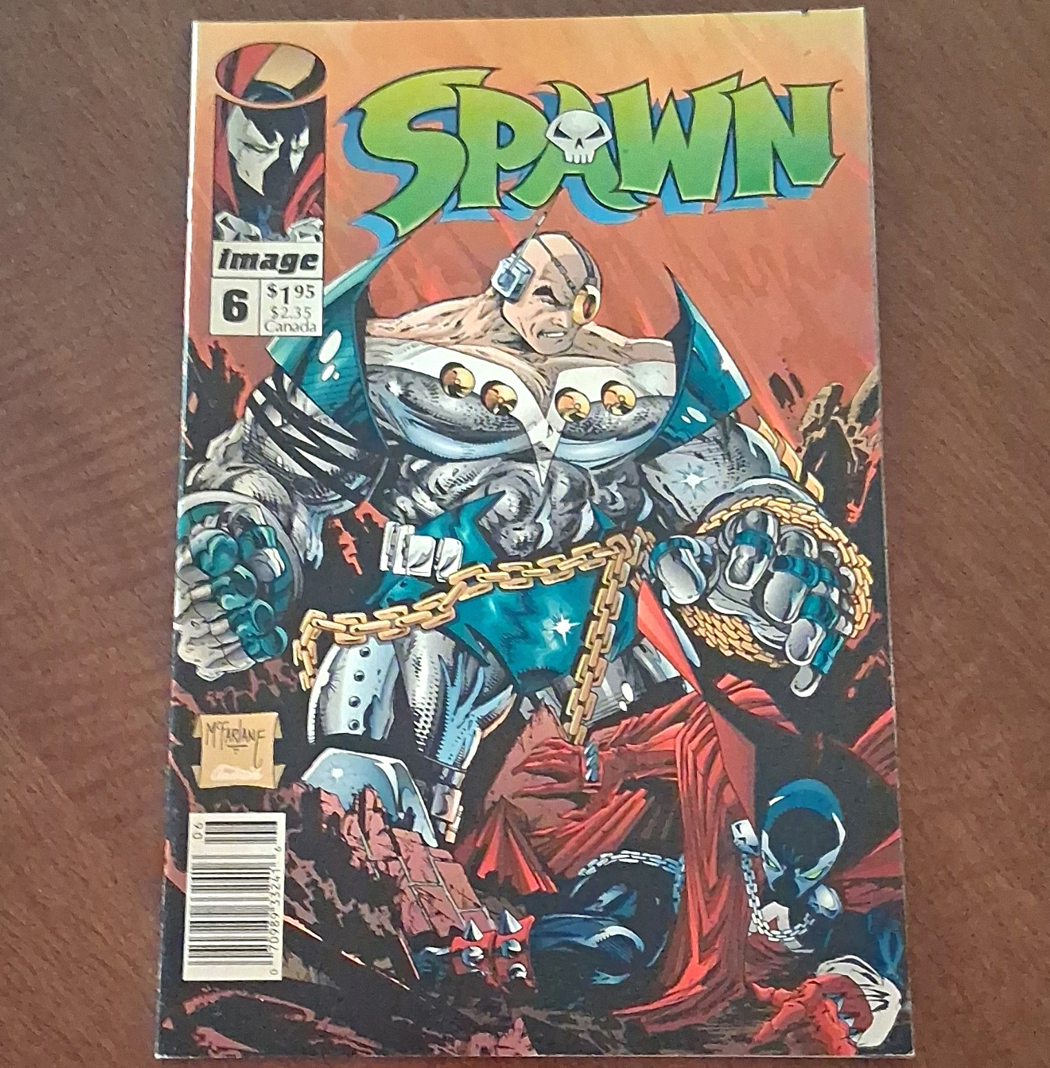 Image Spawn #6 Todd McFarlane Newsstand Edition w/ Spawn Tour '93 Insert
