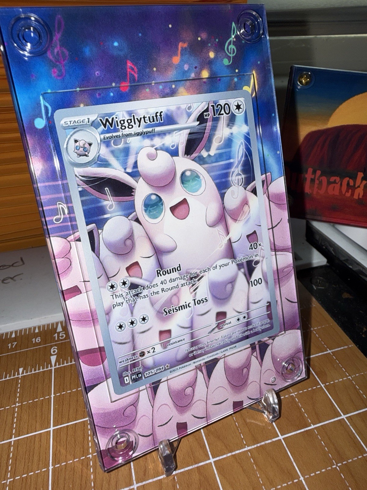 Wigglytuff 105/094 - Phantasmal Flames, Illustration Rare - Extended Art Case