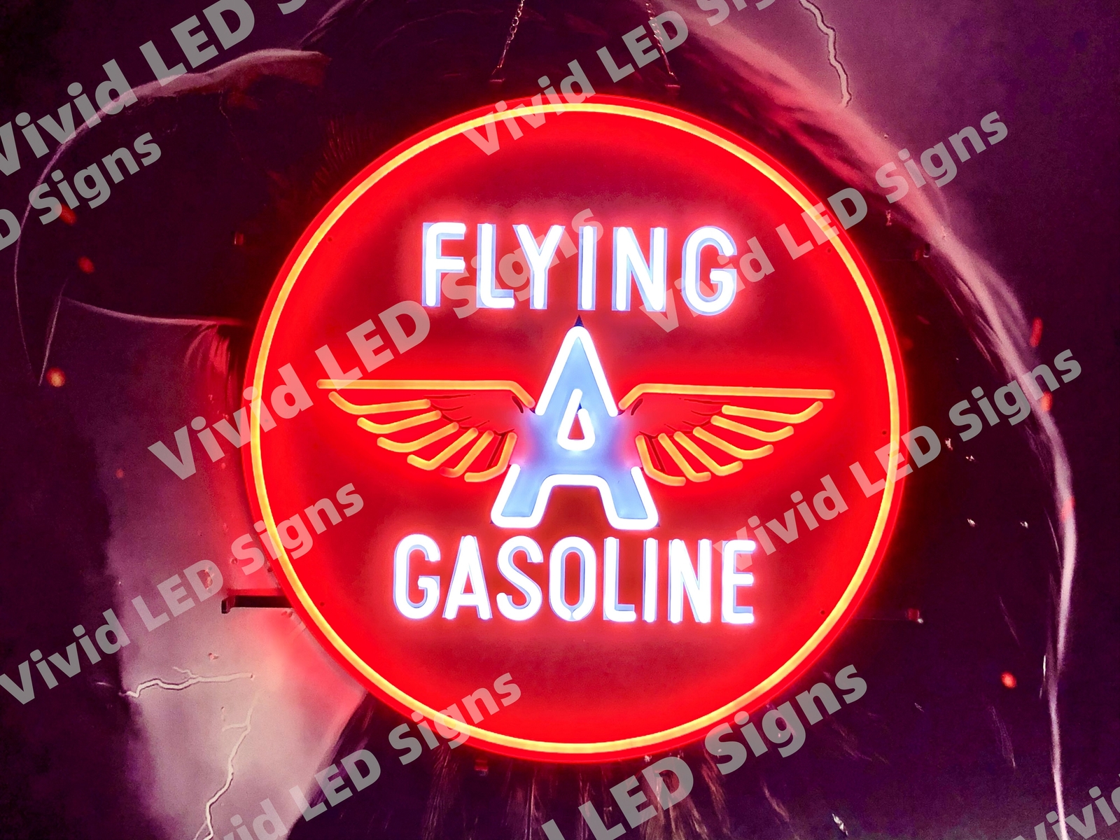 Flying A Gasoline Oil Gas 24