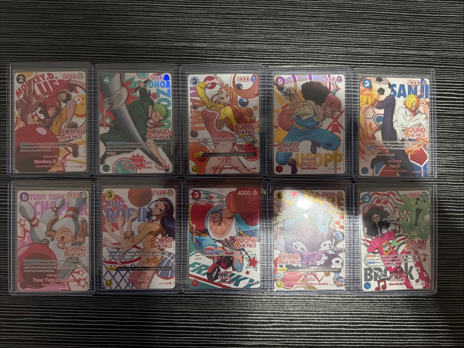 Round1 × One Piece Promo Card FULL SET Of 10 Cards English