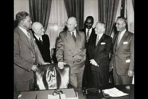 Washington DC Dwight Eisenhower Walter White 1953-1955 NAACP Group Portrait