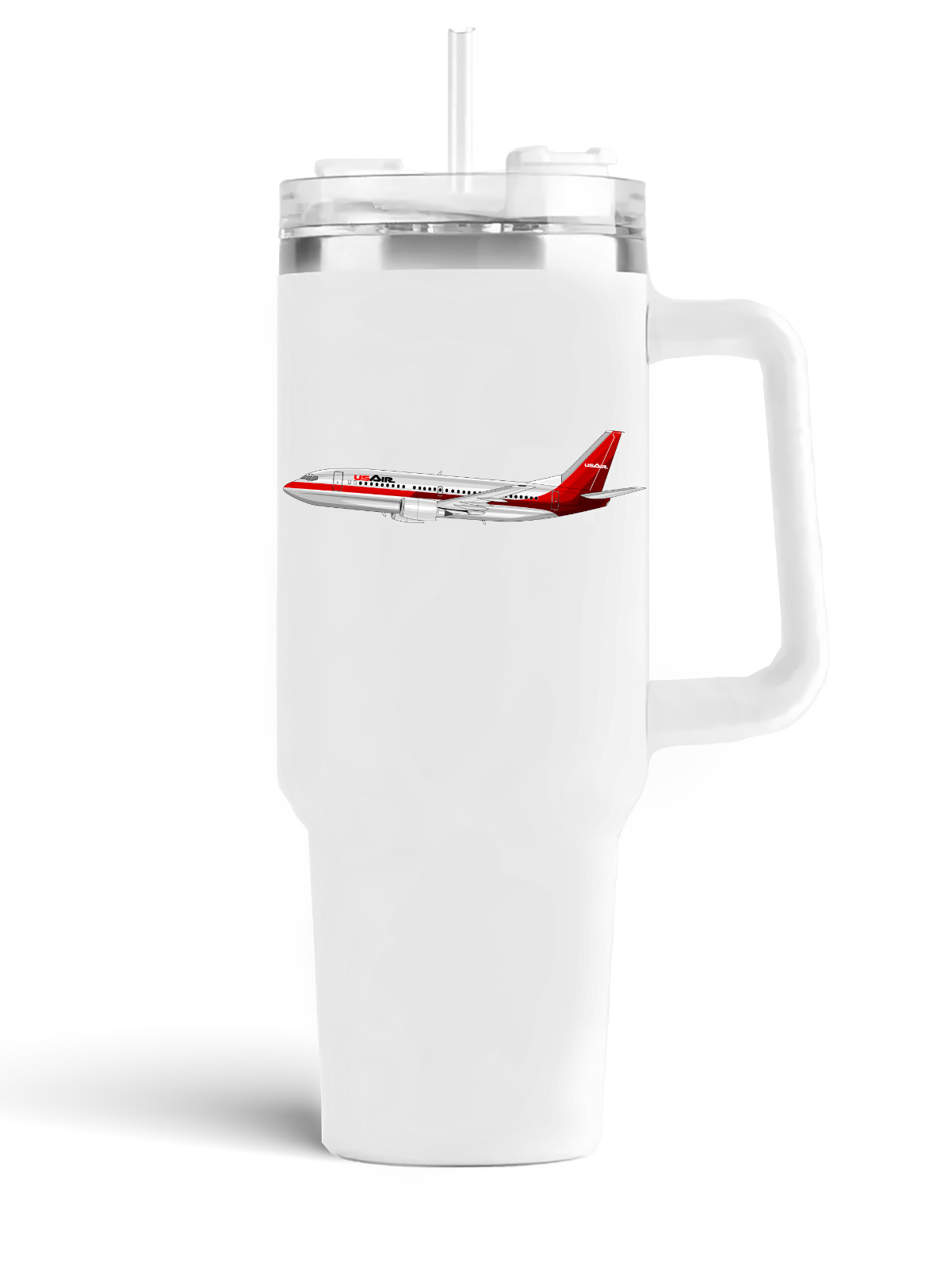 US Air Boeing 737 Stainless Steel Quencher Tumbler 40oz.
