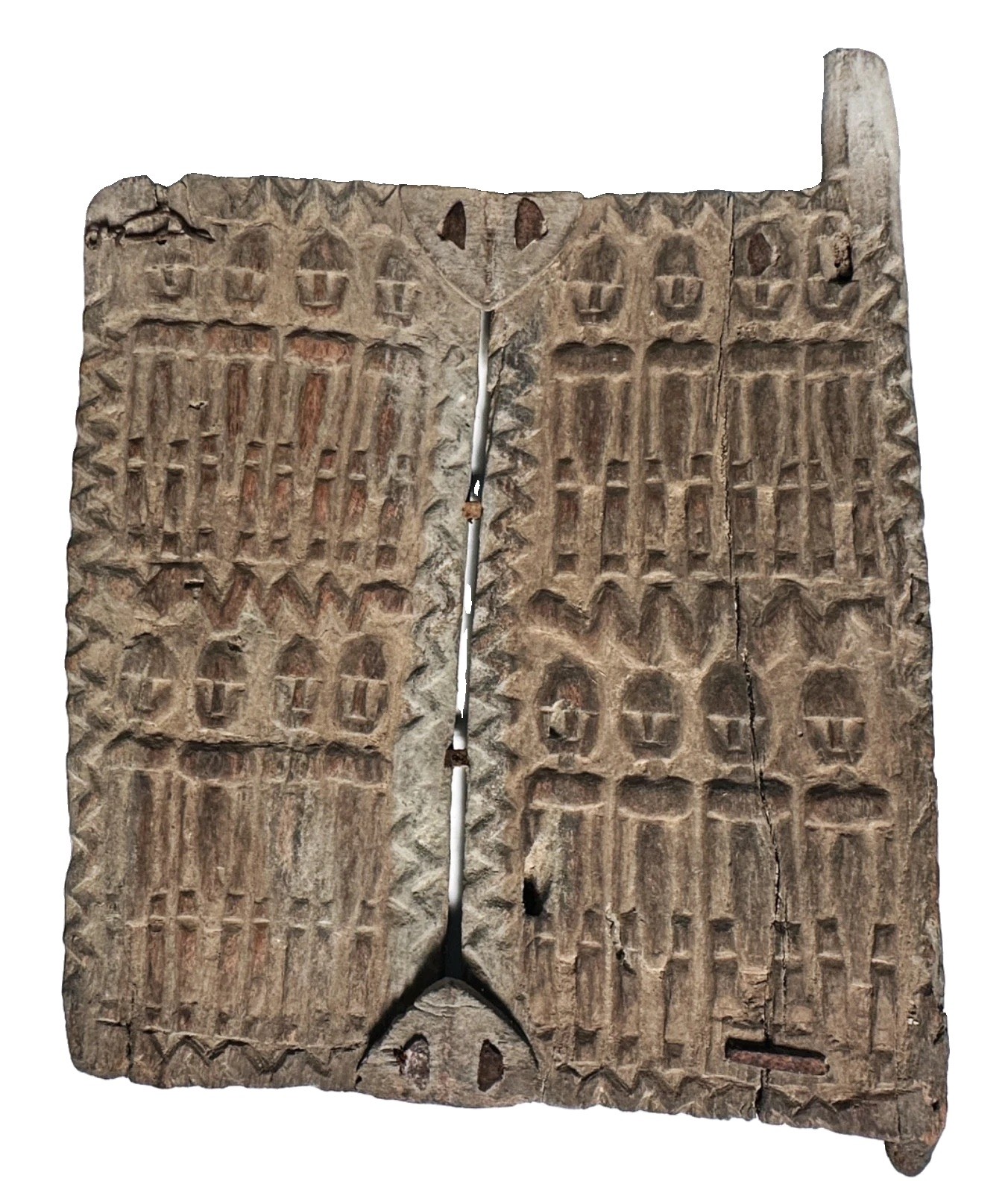 Vintage African Dogon Granary Door Shutter Mali Bandiagara 2001 Ancestor Figures