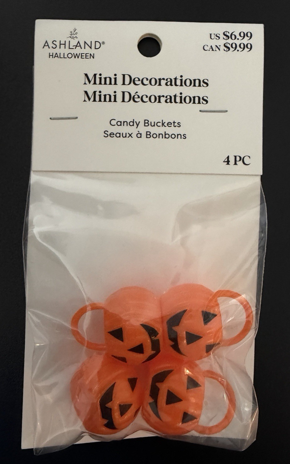 ASHLAND HALLOWEEN MINIATURES JACK-O-LANTERN CANDY BUCKETS ~ NEW 2025 PUMPKINS