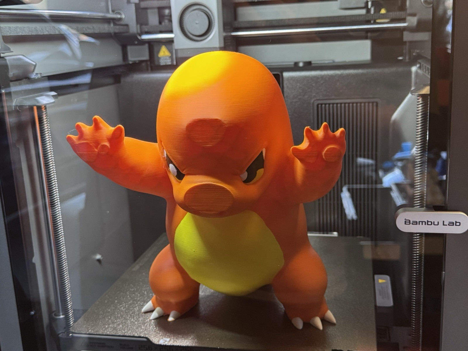 Giant 9 inch Charmander Pokémon Statue | Large 3D Printed Display Figure |