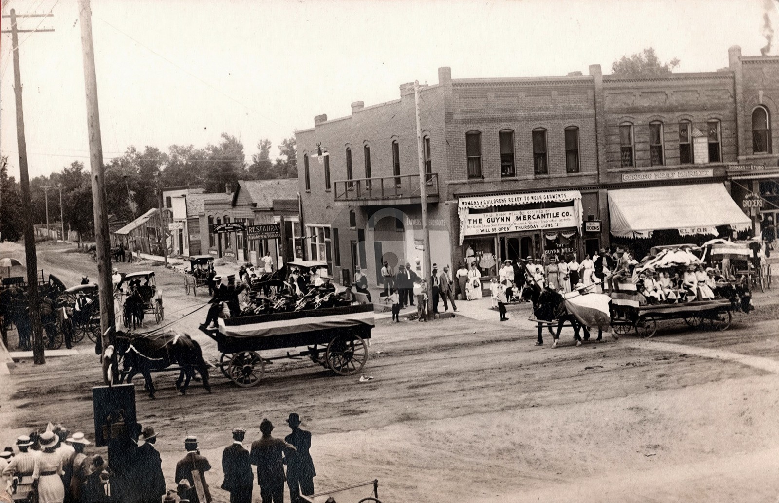 c1910 Main Street Parade Rocky Ford Colorado CO Otero Co RPPC Postcard COPY