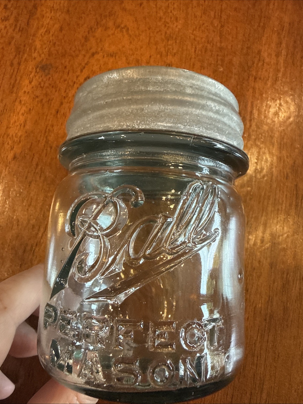 Vtg ORIGINAL 1910~1923 BALL PERFECT MASON BLUE PINT FRUIT CANNING JAR