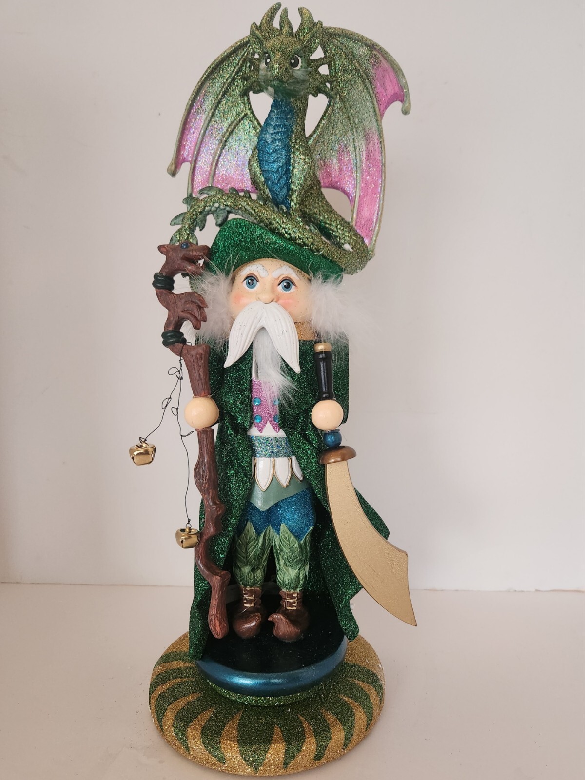 Kurt Adler Hollywood Wizard Dragon Nutcracker Fantasy Large 18-inch Box New 