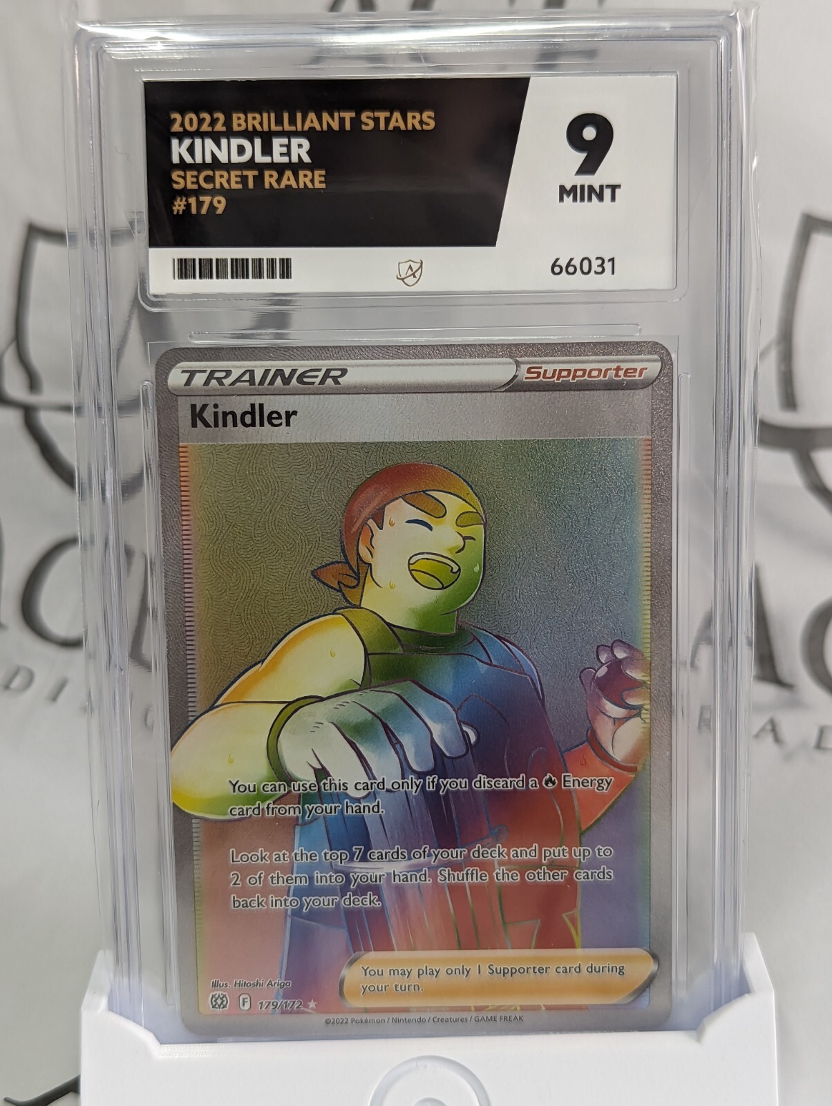 Kindler Secret Rare 179/172 2022 Brilliant Stars - Ace 9 Mint