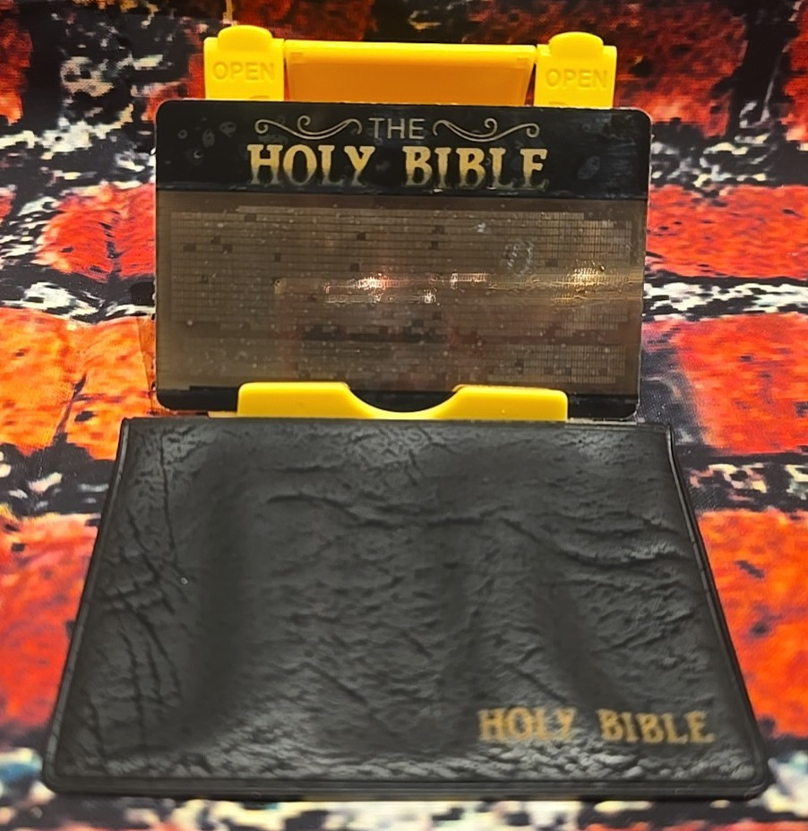 ORIGINAL - 1970 NASA Lunar MICRO Bible NCR Microform - King James Edition - MINT