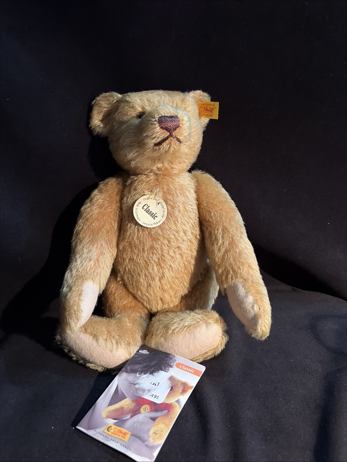 Steiff Classic Teddy Bear Reddish Mohair Made in Germany 028700