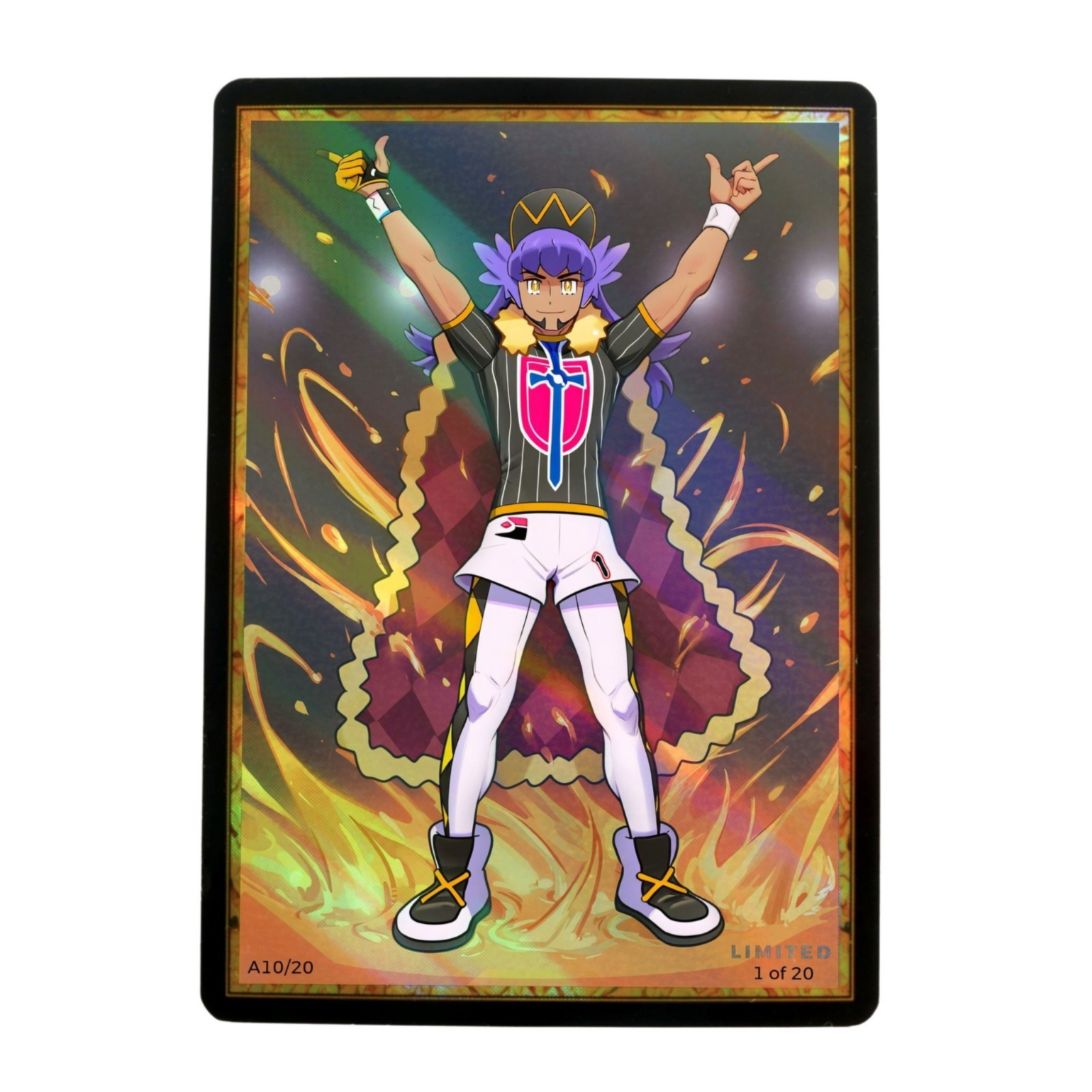 Pokemon Leon Custom Art Card Holo Limited /20 PokeTrainerVerse