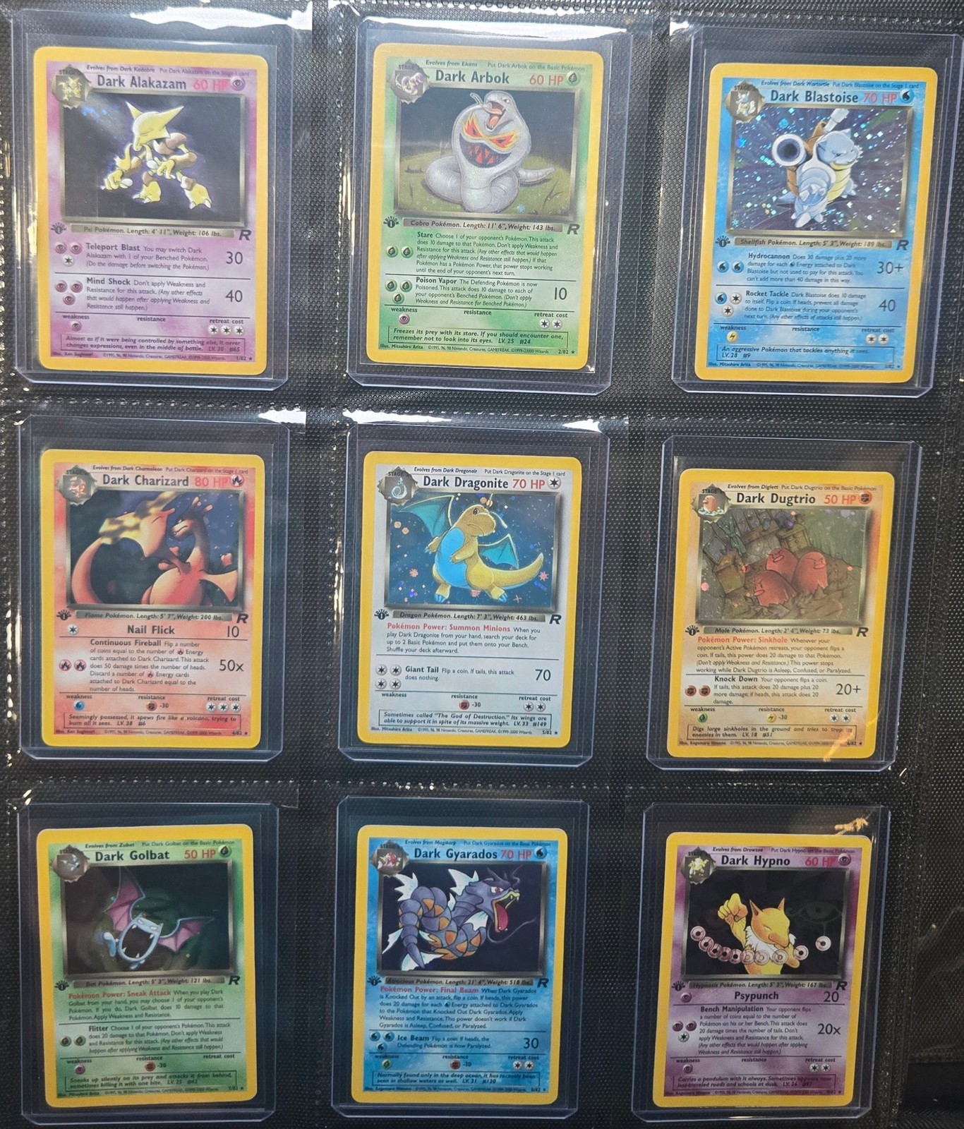 Pokémon TCG 1st Edition Team Rocket Complete Master Set NM/LP