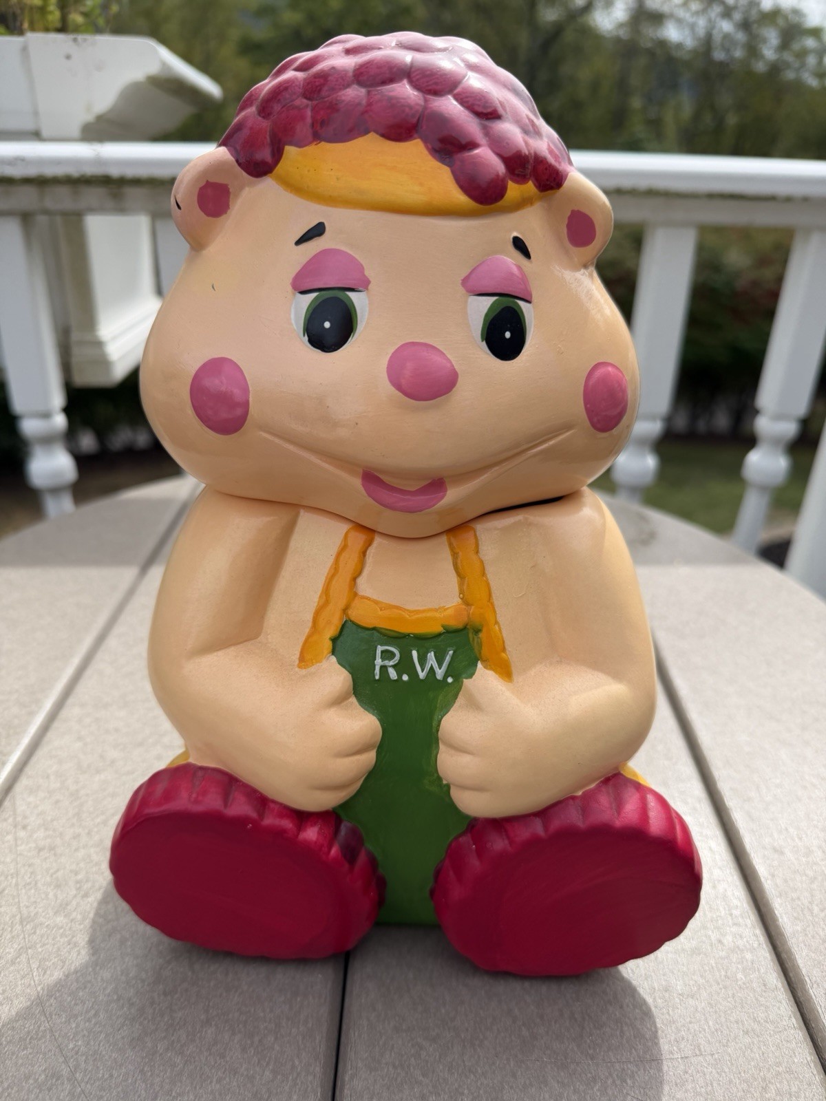 Vintage 1980s R.W. Frookie Ceramic Cookie Jar 11\