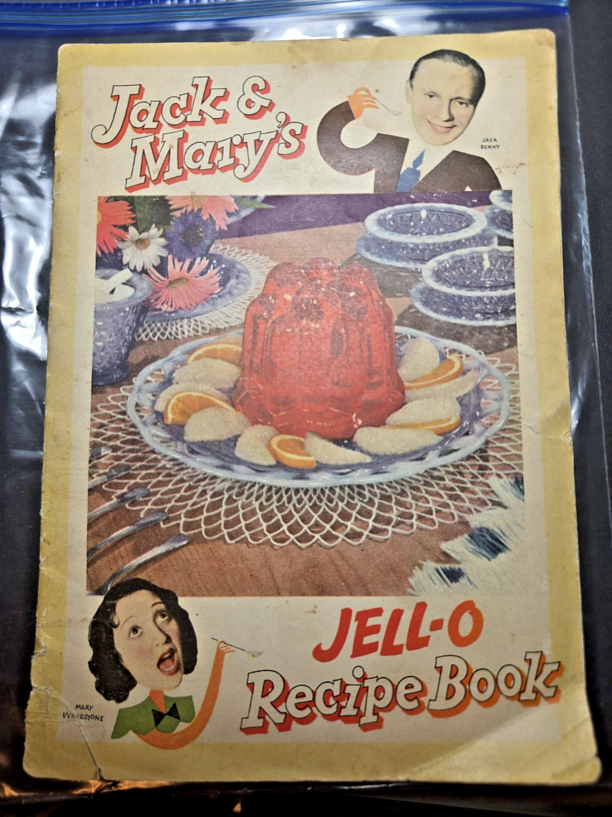 Vintage 1937 Jack Benny & Mary Livingstone Jell-O Recipe Comic Book Original