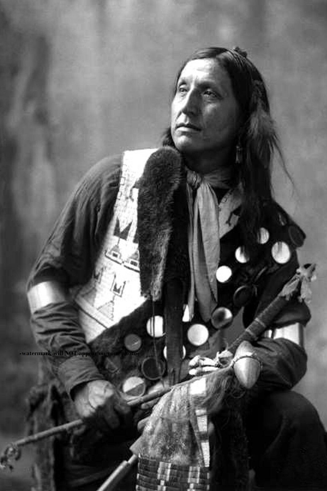 1899 Chief Left Hand Bear PHOTO Oglala Lakota Sioux Native American Indian