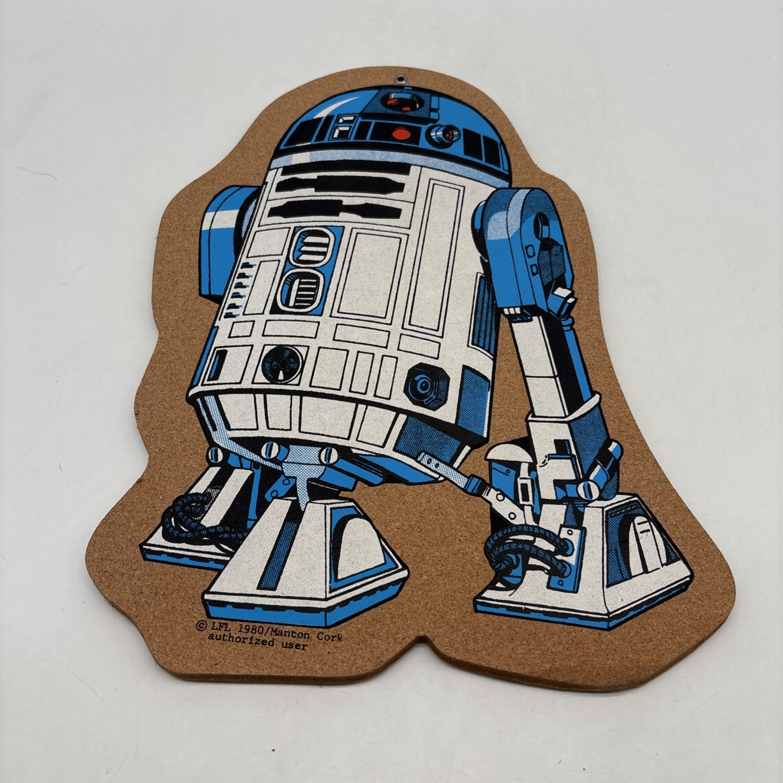 Vintage Star Wars R2D2 Decorative Corkboard 1980 Manton Cork