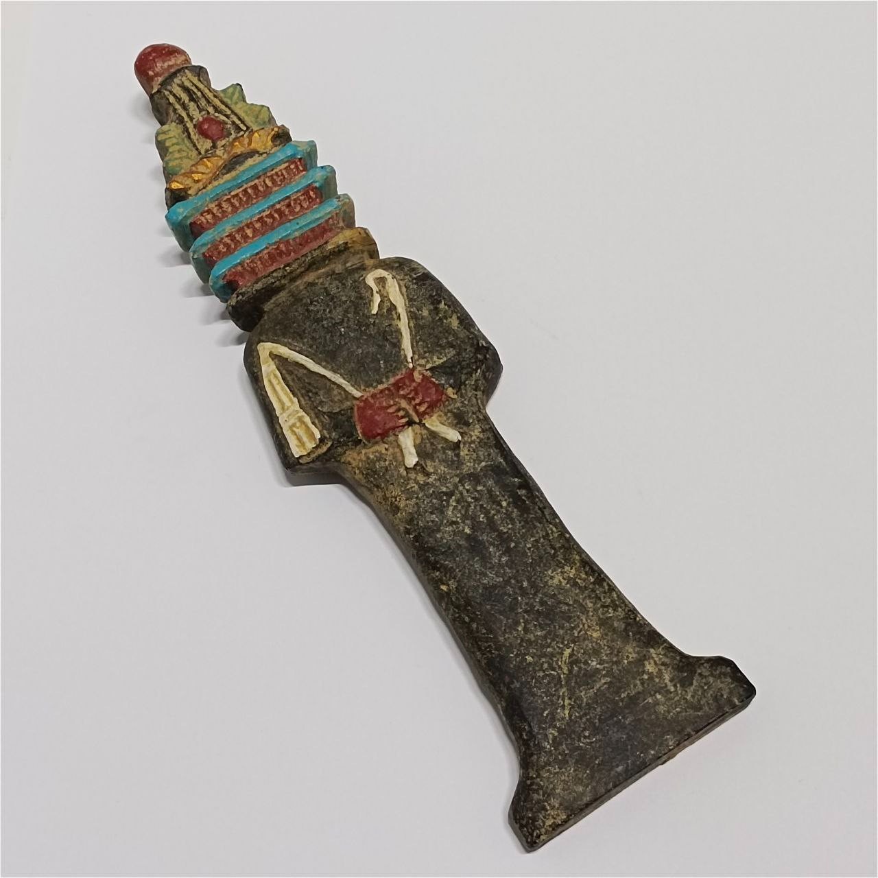 Egyptian Pharaoh Head Figurine, Ancient Style Decor, Collectible Souvenir Gift