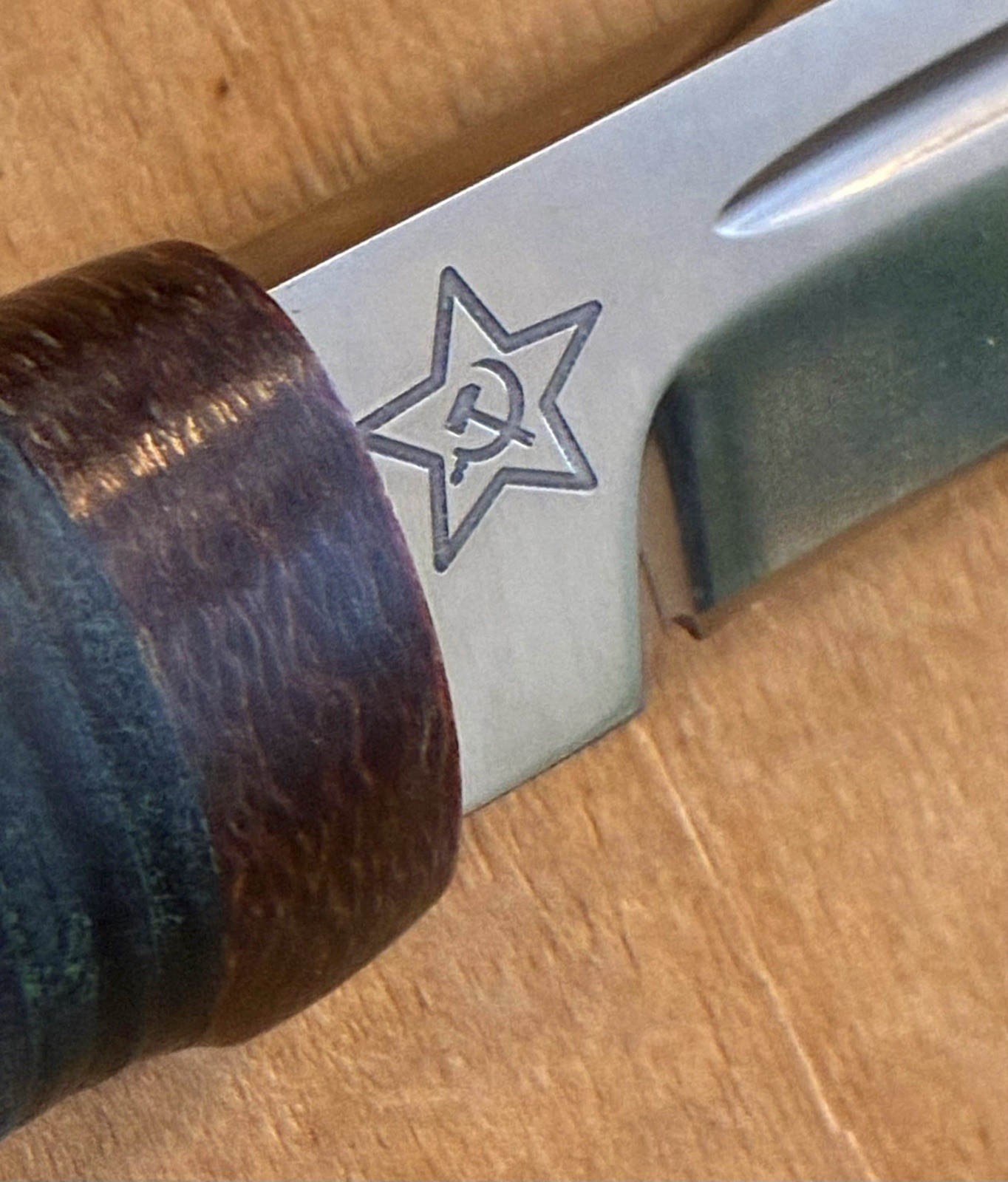 A&R Zlatoust Knife Finka KGB Tactical Military Combat Leather Russian Knife