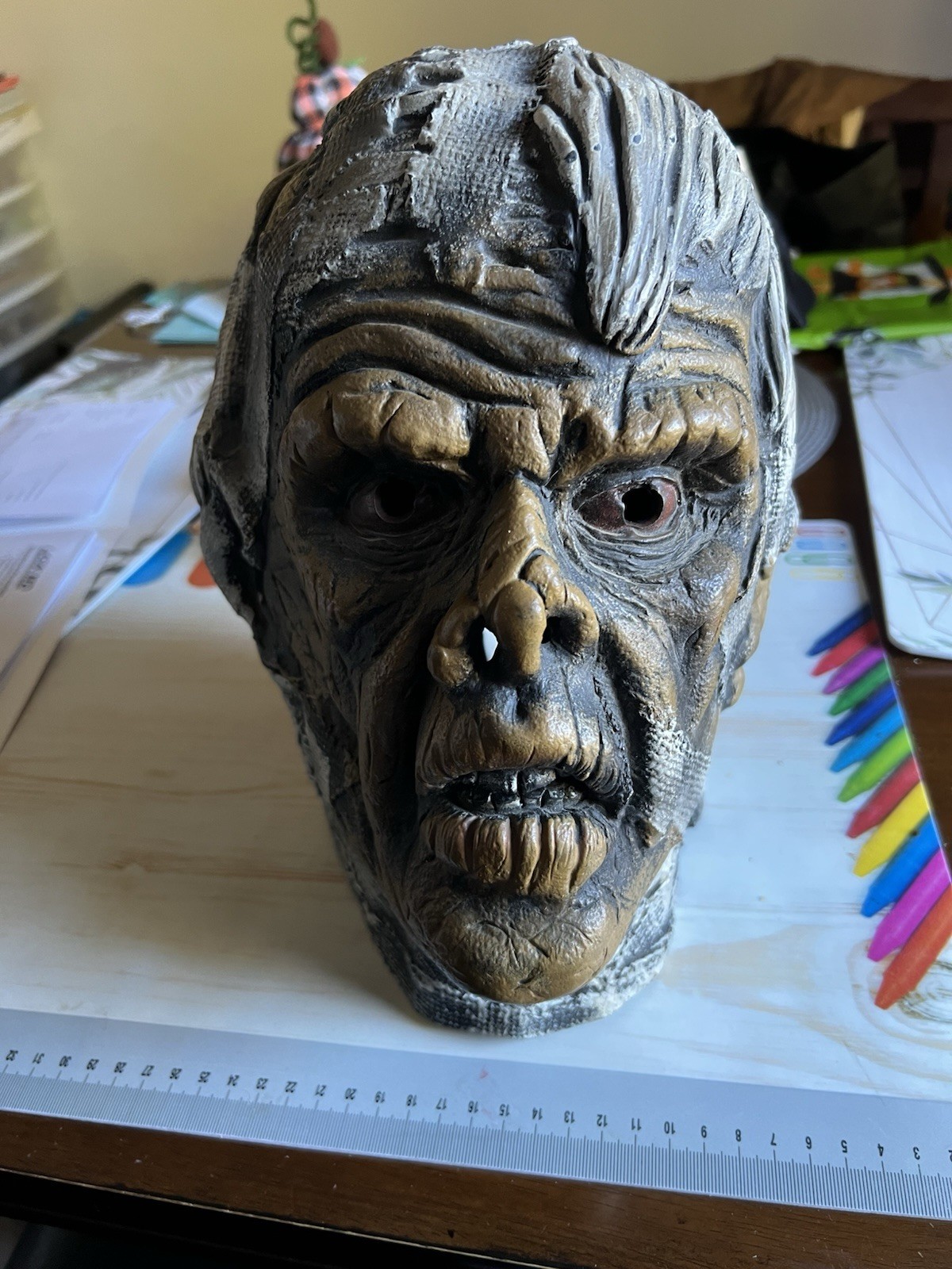 Vtg 1977 Don Post Studios THE MUMMY Horror Movie Monster Rubber Halloween MASK