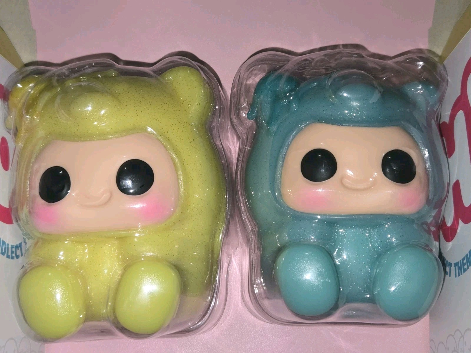 Hyojo Gummy Bear Candy Opened Box - Lot of 2 - Ultra Rare Blue,  Common Yellow 