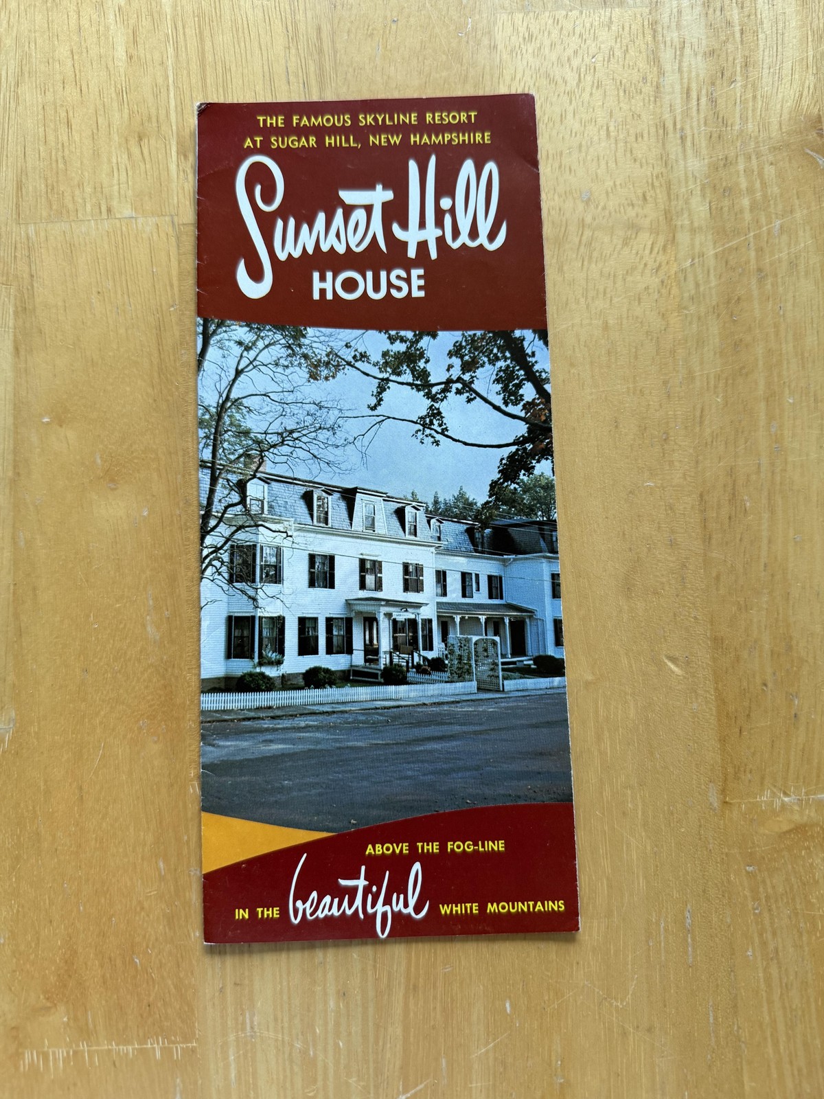 Vintage Sunset Hill House Sugar Hill NH Travel Brochure White Mountains USA