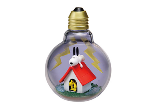 Re-ment Snoopy Weather Terrarium Lightning Day — The weather is whimsical Figure
