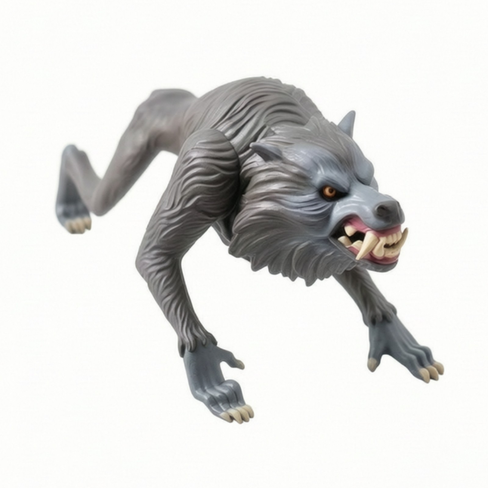 Wolf Figurine Realistic Wolf Figure Detailed for Home Decor, Dioramas, Hobbyists