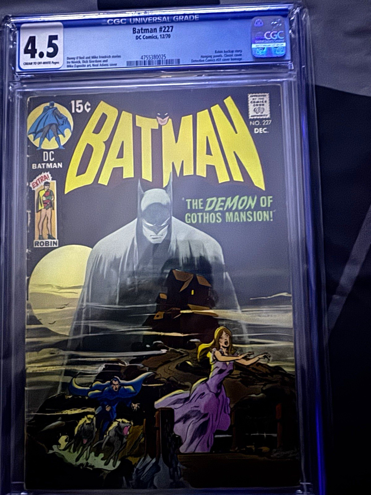 Batman #227 DC Comics 1970 CGC 4.5 Neal Adams Cover Bronze Age