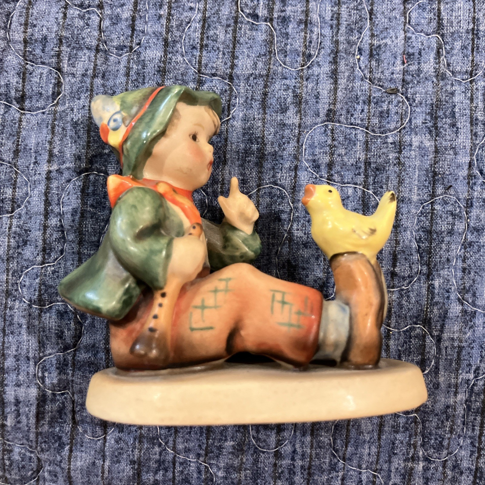 Rare Early Goebel Hummel #63 “Singing Lesson” U.S. Zone Germany TMK-1 Crown Mark
