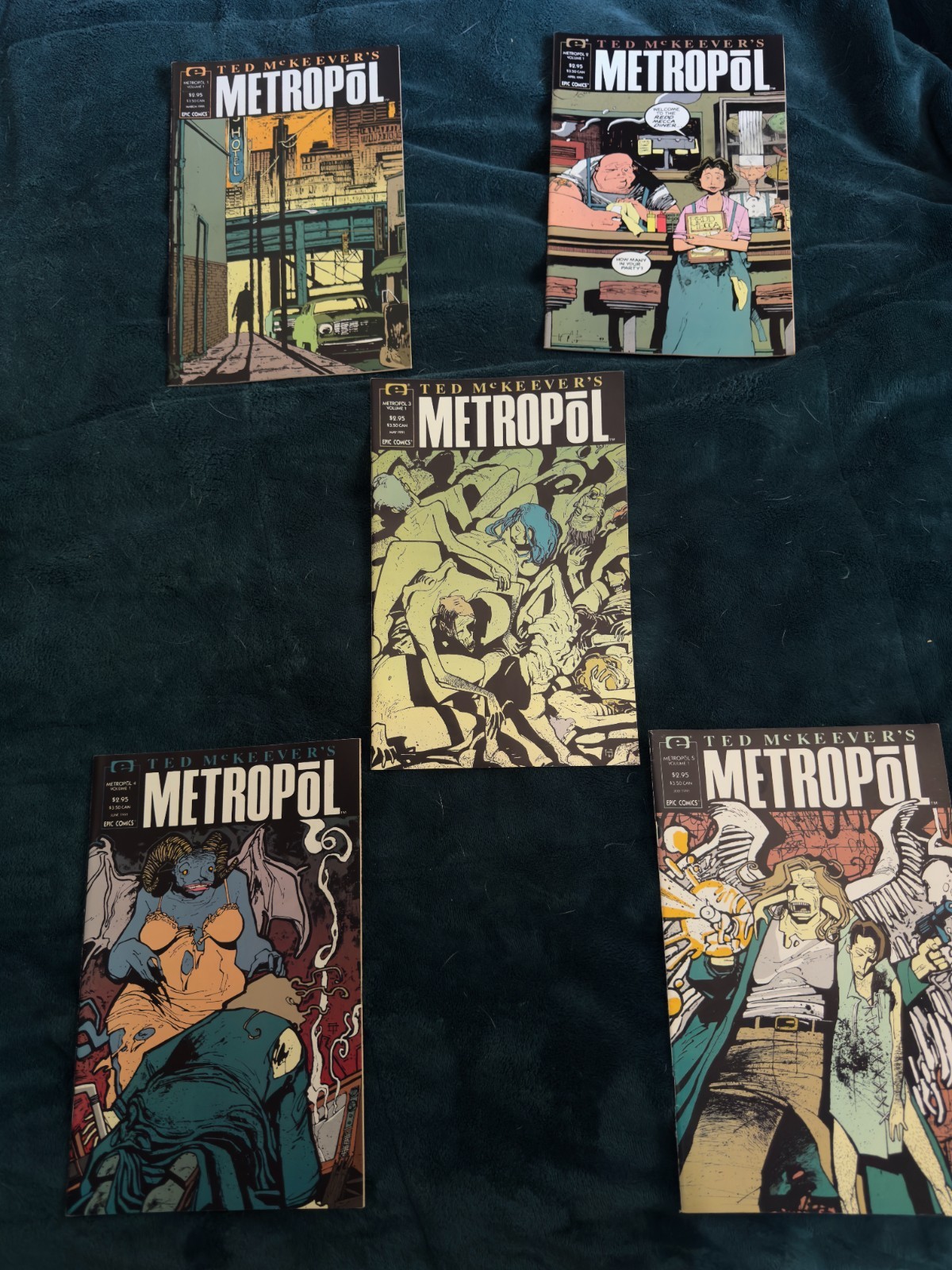 Ted McKeever\'s METROPOL #1-5 Complete Comic Book Set Dark Horse Comics | Complet